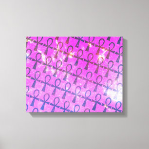 Ankh Pattern Canvas Print