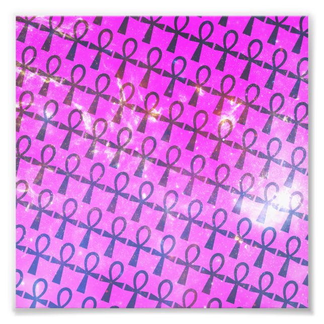 Ankh Pattern Photo Print (Front)