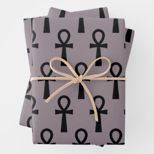 Ankh Purple Wrapping Paper Sheet