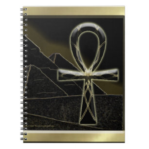 Ankh Pyramids Spiral Notebook