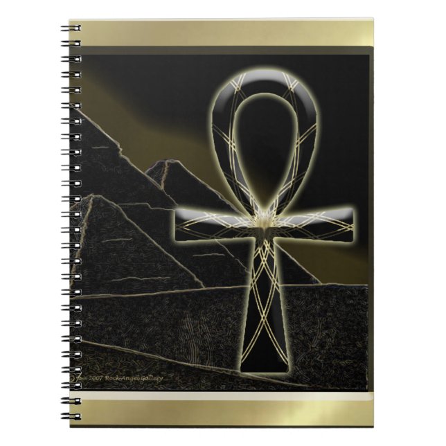 Ankh Pyramids Spiral Notebook (Front)