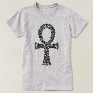 Ankh Swirl Pattern T-Shirt