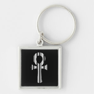 ANKH SYMBOL BAR CODE Ankhs Barcode Design Pattern Key Ring