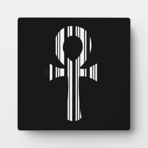 ANKH SYMBOL BAR CODE Ankhs Barcode Design Pattern Plaque