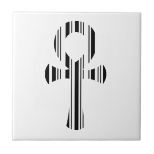 ANKH SYMBOL BAR CODE Ankhs Barcode Design Pattern Tile