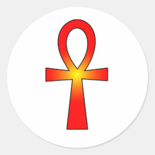 Ankh Symbol: Classic Round Sticker