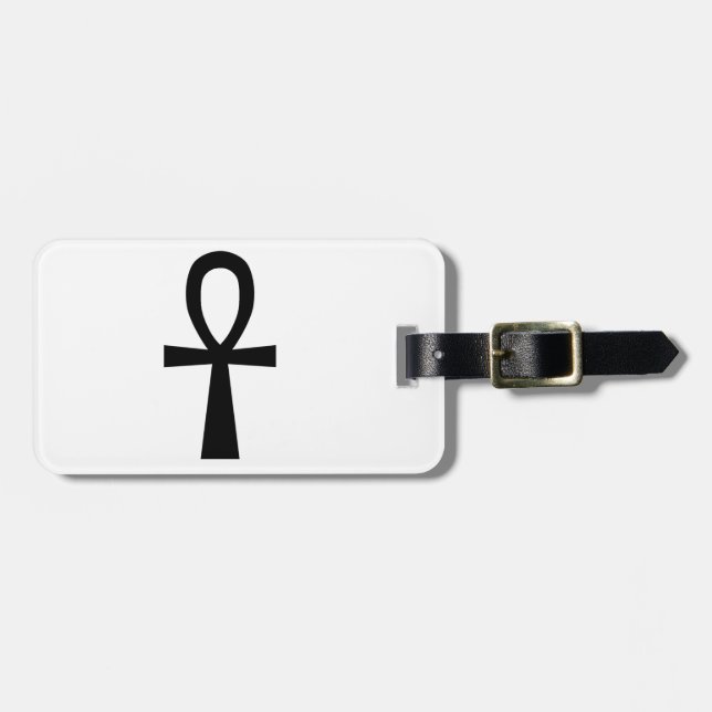 Ankh Symbol Luggage Tag (Front Horizontal)