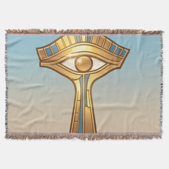 Ankh Symbol Meaning – Key of Life´11 Throw Blanket (Front)