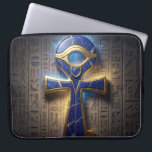 Ankh Symbol Meaning – Key of Life´8 Laptop Sleeve<br><div class="desc">The Ankh (☥) is an ancient Egyptian symbol representing life,  immortality,  and divine power. It is associated with deities like Isis and Osiris and symbolizes eternal life.</div>
