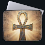 Ankh Symbol Meaning – Key of Life´9 Laptop Sleeve<br><div class="desc">The Ankh (☥) is an ancient Egyptian symbol representing life,  immortality,  and divine power. It is associated with deities like Isis and Osiris and symbolizes eternal life.</div>