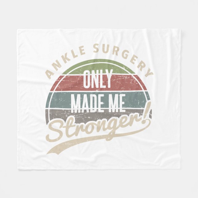Ankle Surgery Stronger Fleece Blanket (Front (Horizontal))
