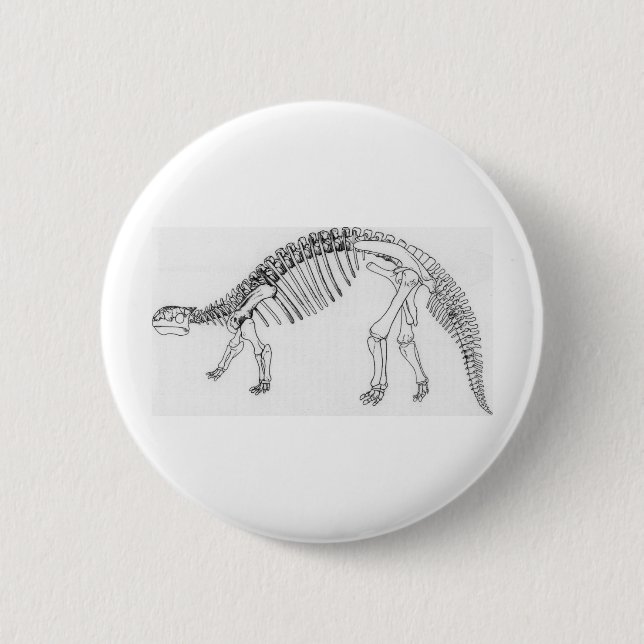 Ankylosaurus 6 Cm Round Badge (Front)