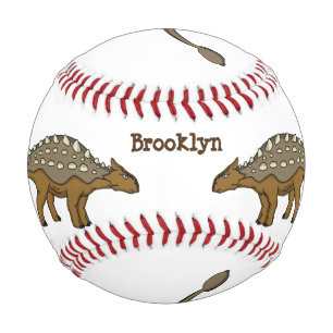 Ankylosaurus armoured dinosaur illustration baseball
