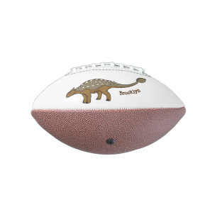 Ankylosaurus armoured dinosaur illustration football