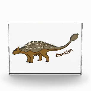 Ankylosaurus armoured dinosaur illustration photo block