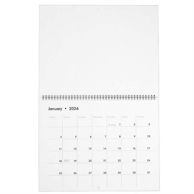 Ankylosaurus Calnader Calendar (Jan 2026)