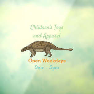 Ankylosaurus cartoon illustration