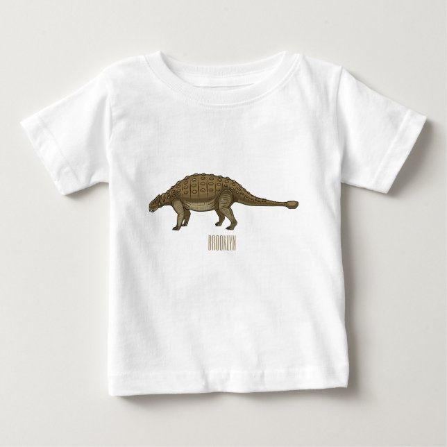 Ankylosaurus cartoon illustration  baby T-Shirt (Front)