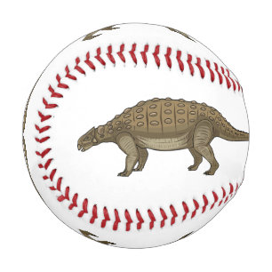 Ankylosaurus cartoon illustration  baseball