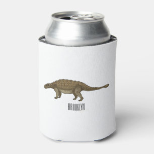 Ankylosaurus cartoon illustration  can cooler