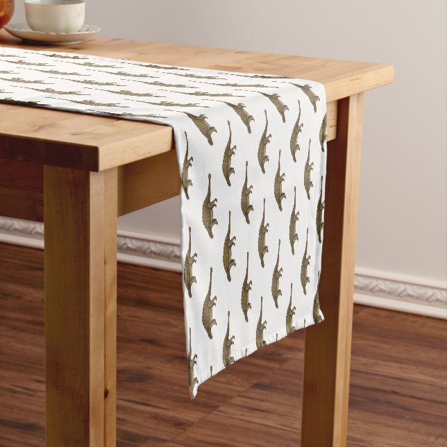 Ankylosaurus cartoon illustration  short table runner (In Situ)