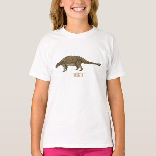 Ankylosaurus cartoon illustration  T-Shirt