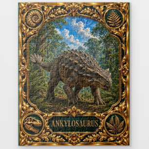 Ankylosaurus Dinosaur, Jewelled Heirloom Art Jigsaw Puzzle