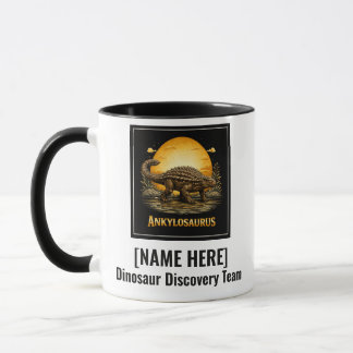 Ankylosaurus Dinosaur Prehistoric Moon Mug