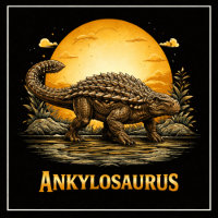 Ankylosaurus Dinosaur Prehistoric Moon