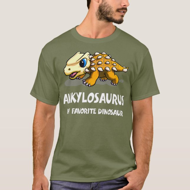 Ankylosaurus My Favourite Dinosaur T-Shirt (Front)