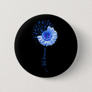 Ankylosing Spondylitis Awareness Flower Survivor F 6 Cm Round Badge