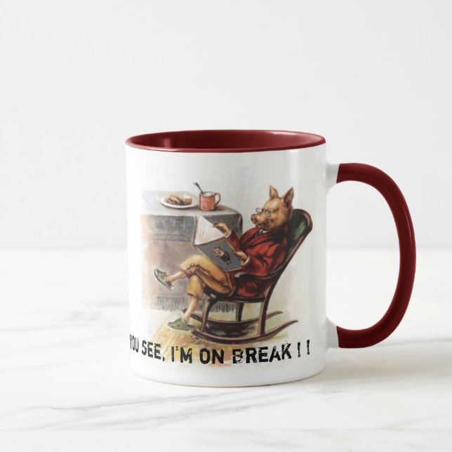ANMFA113, can't you see, I'm on Break ! ! Mug (Right)