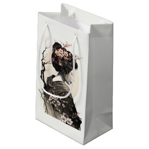 Anmutige japanische Geisha -  Small Gift Bag