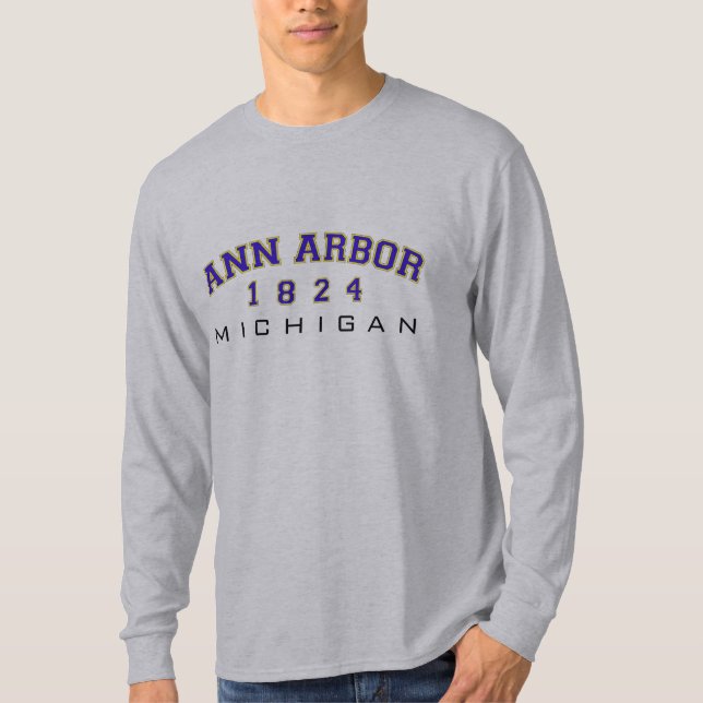Ann Arbor, MI - 1824 T-Shirt (Front)