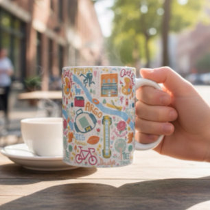 Ann Arbor Michigan Favourite Things Coffee Mug