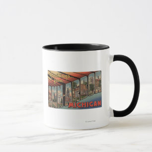 Ann Arbor, Michigan - Large Letter Scenes Mug