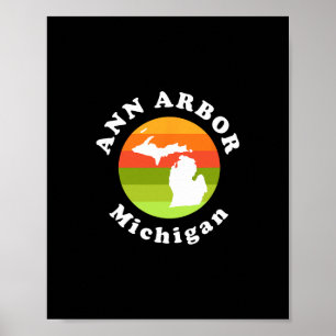 Ann Arbor Michigan Outdoors Sunrise Mi Vacation  Poster