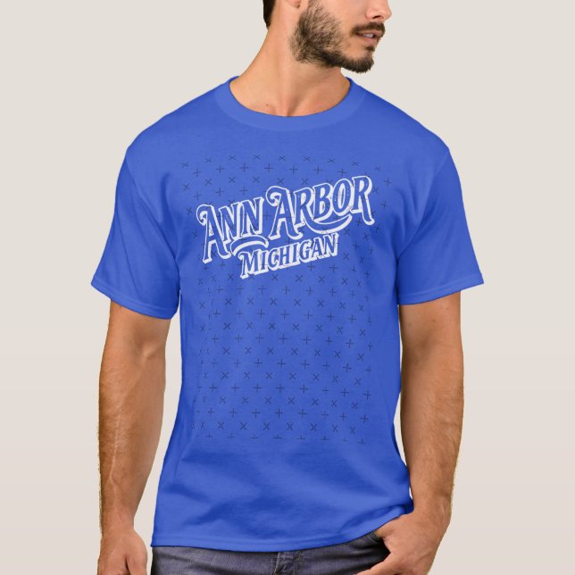 Ann Arbor Michigan Oversized T-Shirt (Front)