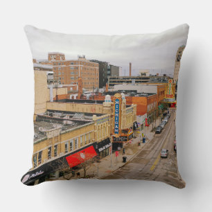 Ann Arbor, Michigan Throw Pillow