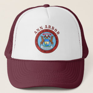 Ann Arbor, Michigan Trucker Hat