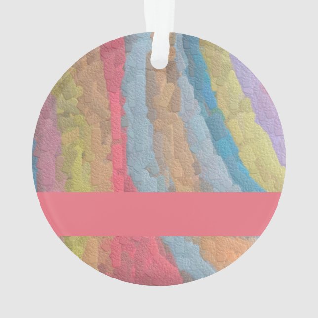 Ann Arbor Pastel Chalk  Ornament (Back)