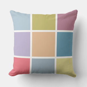 Ann Arbor Pastel Chalk Squares Cushion