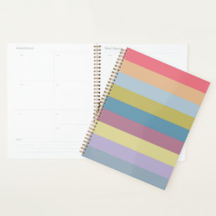 Ann Arbor Pastel Chalk Stripes Planner