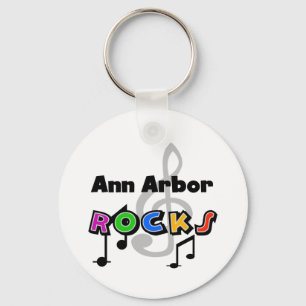Ann Arbor Rocks Key Ring