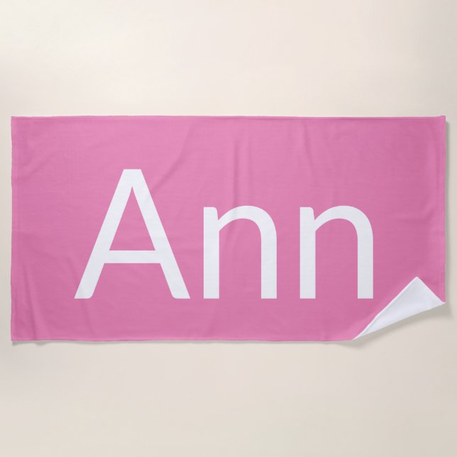 Ann Beach Towel (Front)
