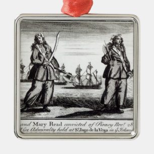 Ann Bonny and Mary Metal Tree Decoration