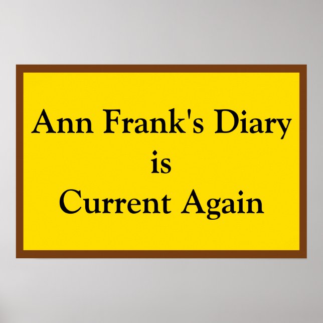 Ann Frank's Diary Current Poster (Front)