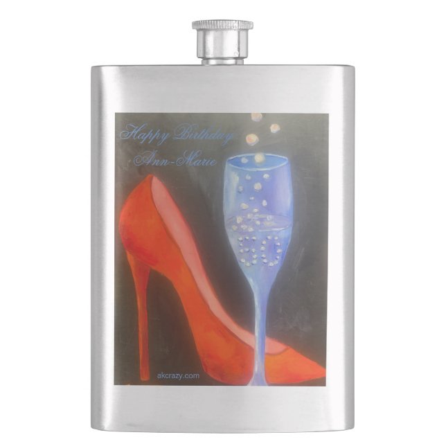 Ann-Marie's Birthday Flask (Front)