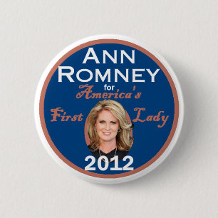 ANN ROMNEY 6 CM ROUND BADGE