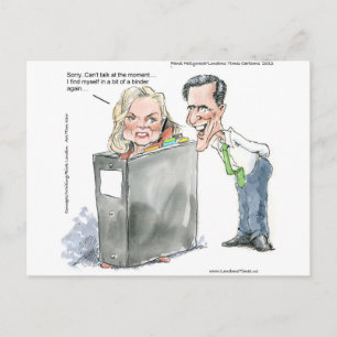 Ann Romney In A Binder Funny Gifts Tees & Cards